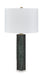 Signature Design Green Marble Table Lamp (1/CN)