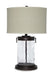 Signature Design Clear/Bronze Finish Glass Table Lamp (1/CN)