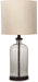 Signature Design Clear/Bronze Finish Glass Table Lamp (1/CN)