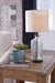 Signature Design Clear/Bronze Finish Glass Table Lamp (1/CN)