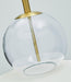 Signature Design Clear/Brass Finish Glass Table Lamp (1/CN)