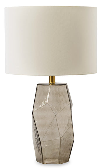 Signature Design Gray Glass Table Lamp (1/CN)