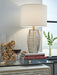 Signature Design Gray Glass Table Lamp (1/CN)