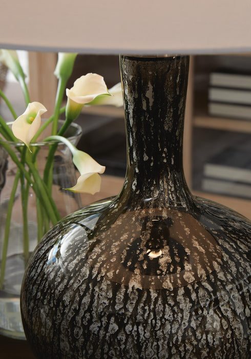 Signature Design Antique Black Glass Table Lamp (1/CN)