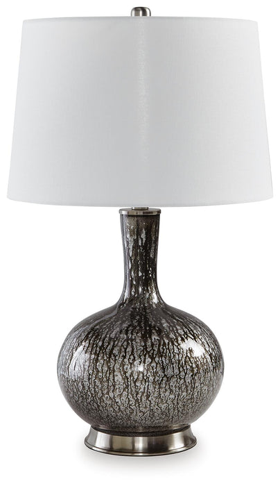 Signature Design Antique Black Glass Table Lamp (1/CN)