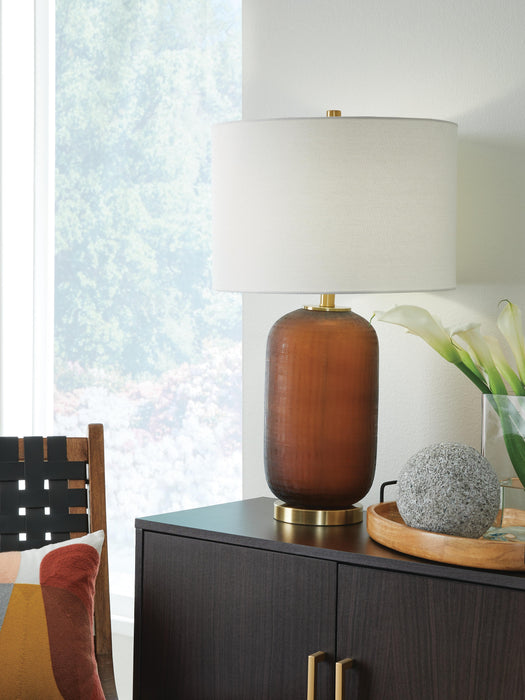 Signature Design Amber Glass Table Lamp (1/CN)