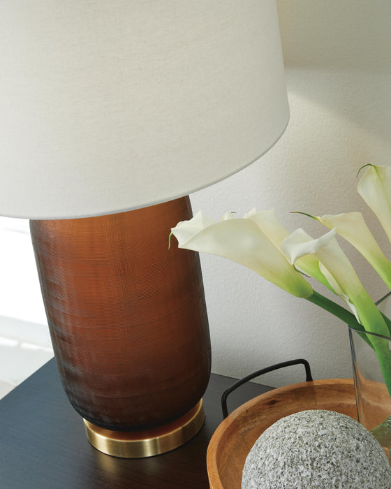Signature Design Amber Glass Table Lamp (1/CN)