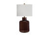 Signature Design Brown/Gold Finish Glass Table Lamp (1/CN)