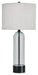 Signature Design Clear/Black Glass Table Lamp (1/CN)