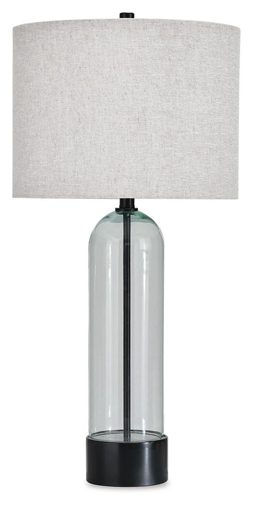 Signature Design Clear/Black Glass Table Lamp (1/CN)