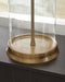 Signature Design Clear/Gold Finish Glass Table Lamp (1/CN)