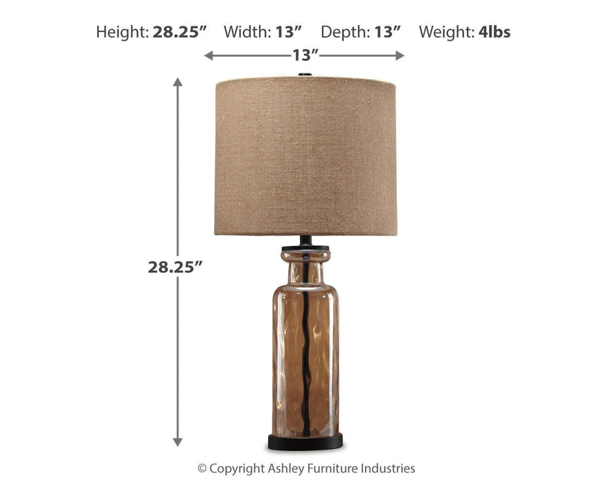 Signature Design Champagne Glass Table Lamp (1/CN)