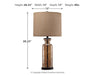 Signature Design Champagne Glass Table Lamp (1/CN)