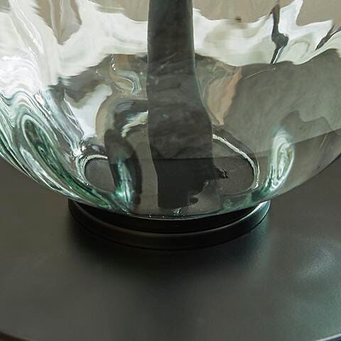 Signature Design Clear/Black Glass Table Lamp (2/CN)