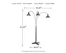 Signature Design Black Metal Arc Lamp (1/CN)