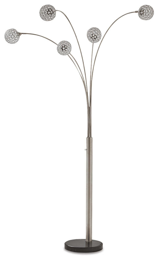 Signature Design Silver Finish Metal Arc Lamp (1/CN)