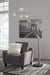 Signature Design Silver Finish Metal Arc Lamp (1/CN)