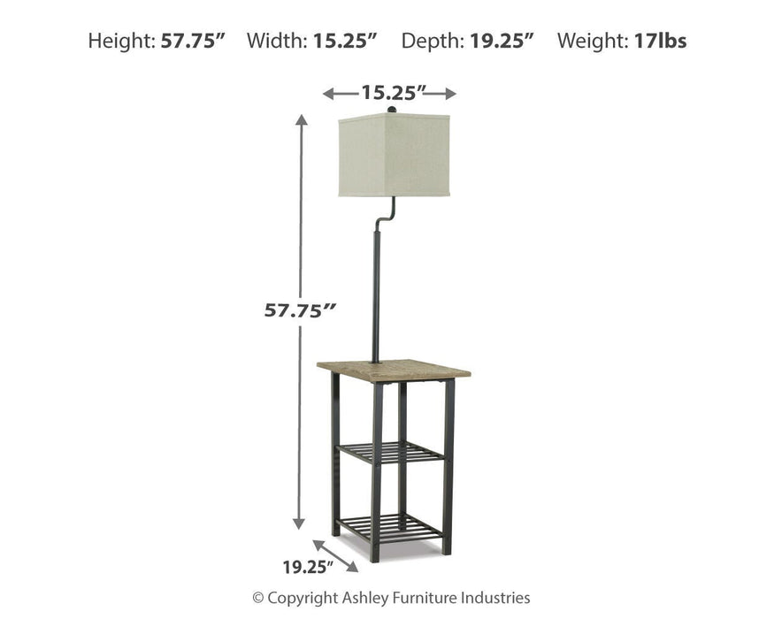 Signature Design Black Metal Tray Lamp (1/CN)