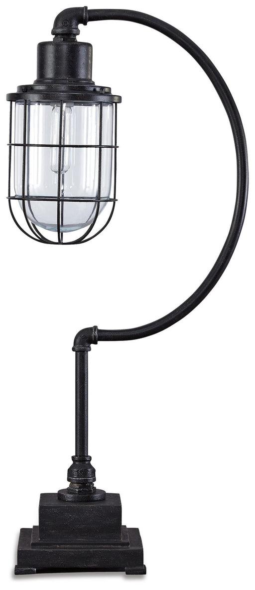 Signature Design Antique Black Metal Desk Lamp (1/CN)
