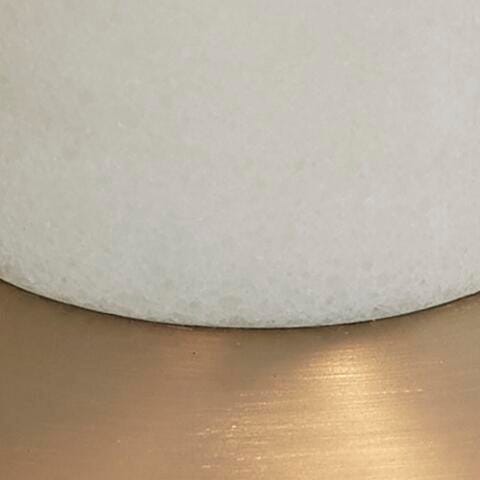 Signature Design Gold Finish/White Marble Desk Lamp (1/CN)