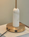 Signature Design Gold Finish/White Marble Desk Lamp (1/CN)