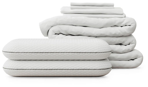 Nectar White Cal King Bedding Bundle