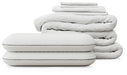 Nectar White Split King Bedding Bundle