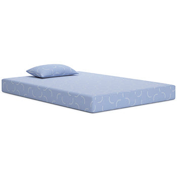 Sierra Sleep Blue Full Mattress and Pillow 2/CN