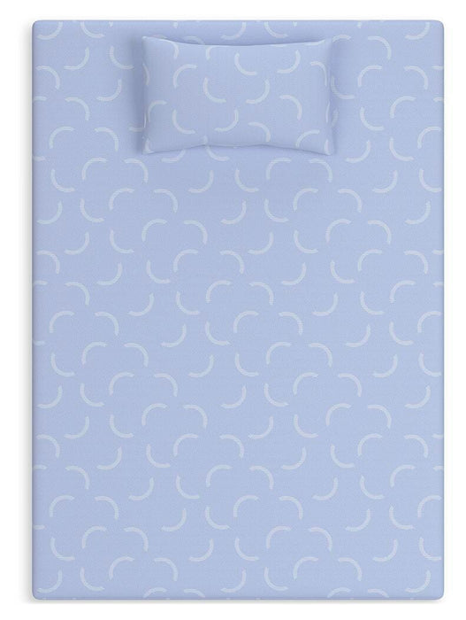 Sierra Sleep Blue Full Mattress and Pillow 2/CN
