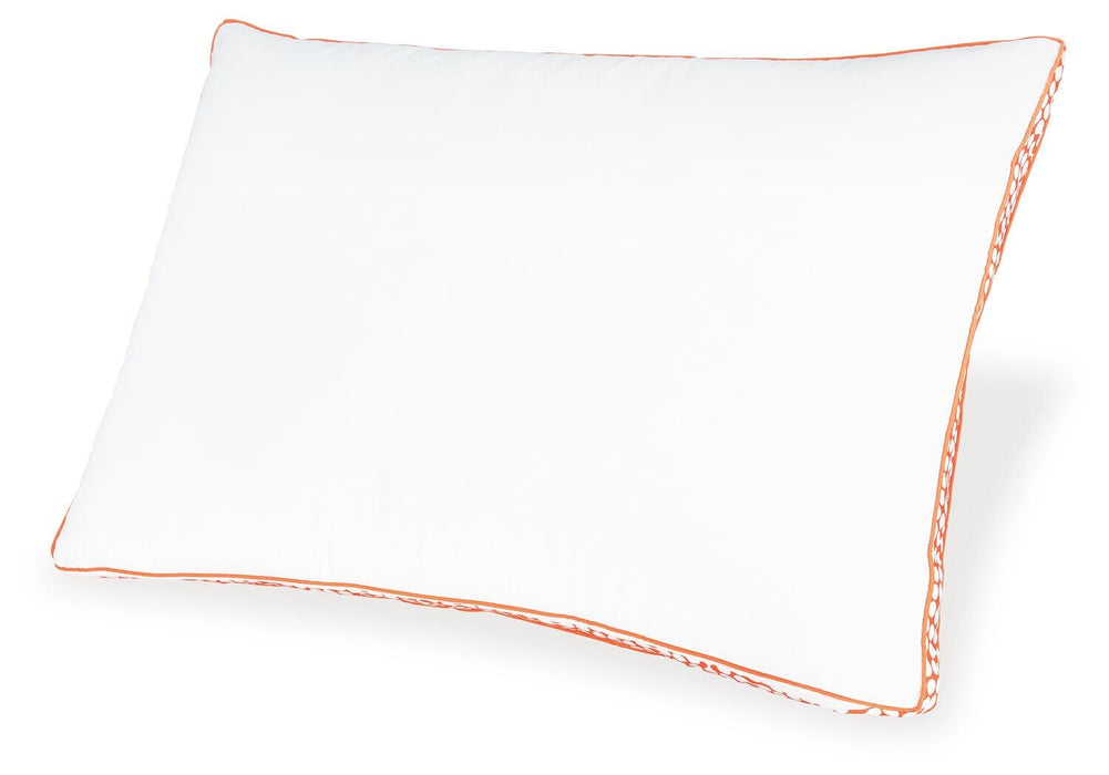 Ashley Sleep White/Orange 3-in-1 Pillow (6/CS)