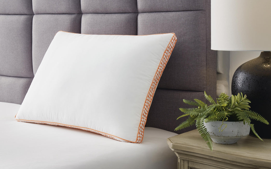 Ashley Sleep White/Orange 3-in-1 Pillow (6/CS)