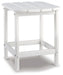 Signature Design White Rectangular End Table