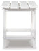 Signature Design White Rectangular End Table