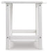 Signature Design White Rectangular End Table