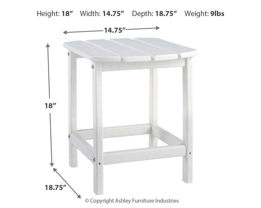 Signature Design White Rectangular End Table