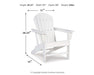 Signature Design White Adirondack Chair