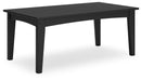 Signature Design Black Rectangular Cocktail Table
