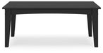 Signature Design Black Rectangular Cocktail Table