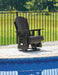 Signature Design Black Swivel Glider Chair