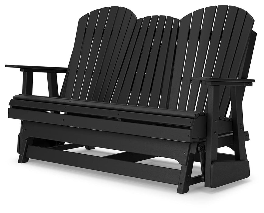 Signature Design Black Glider Loveseat