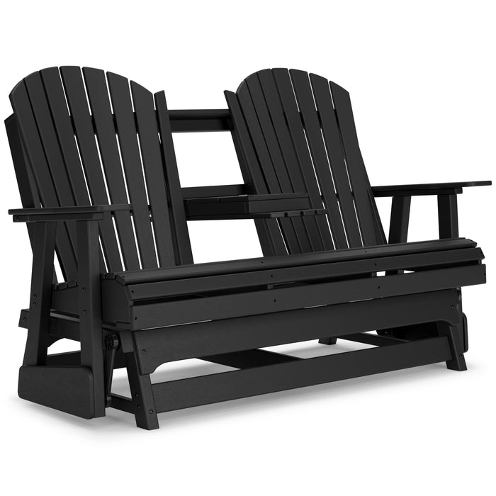 Signature Design Black Glider Loveseat