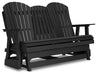 Signature Design Black Glider Loveseat