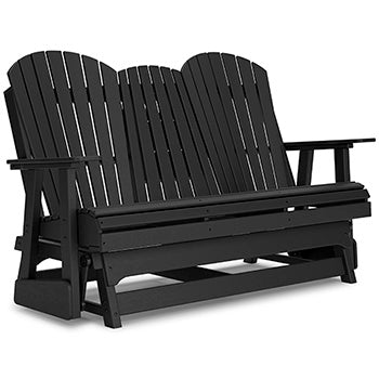 Signature Design Black Glider Loveseat