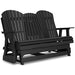 Signature Design Black Glider Loveseat