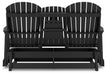 Signature Design Black Glider Loveseat