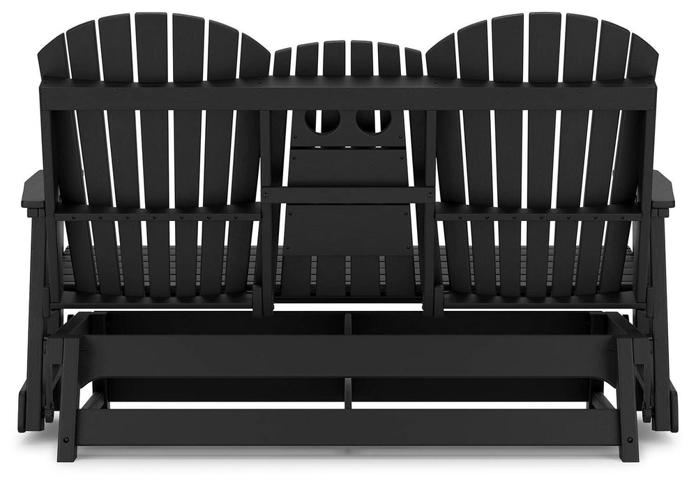Signature Design Black Glider Loveseat