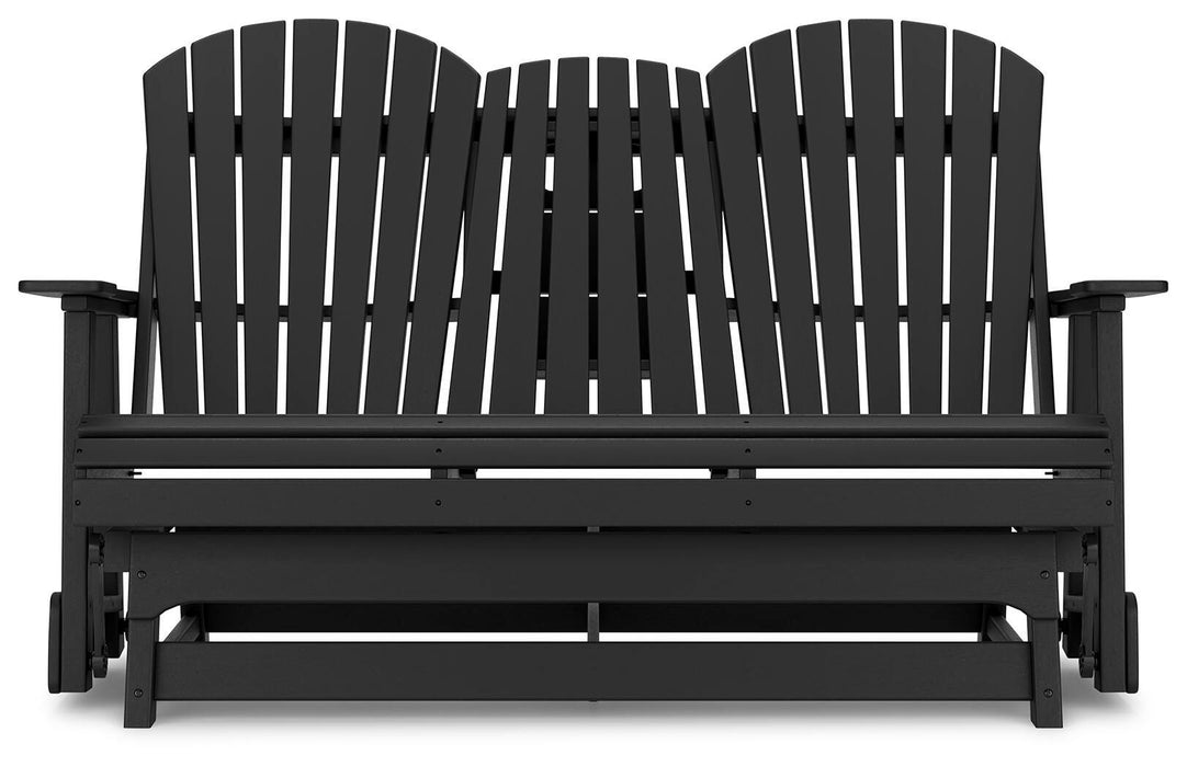 Signature Design Black Glider Loveseat