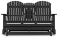 Signature Design Black Glider Loveseat