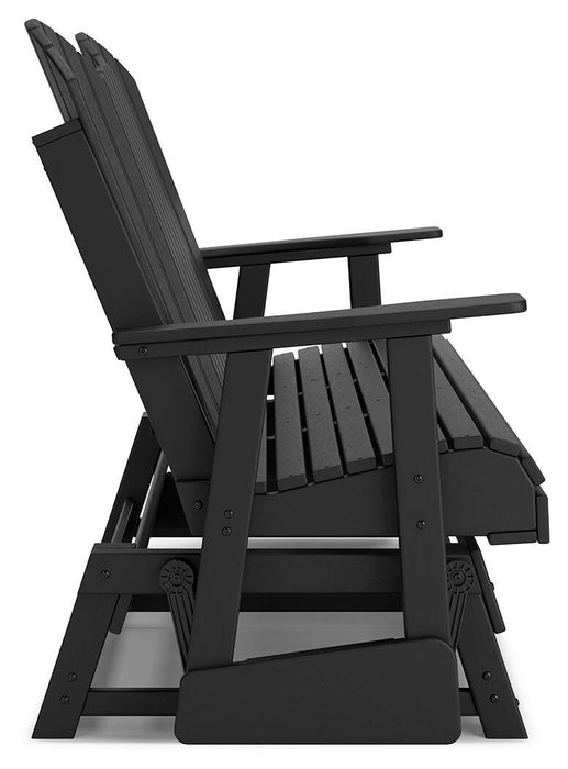 Signature Design Black Glider Loveseat