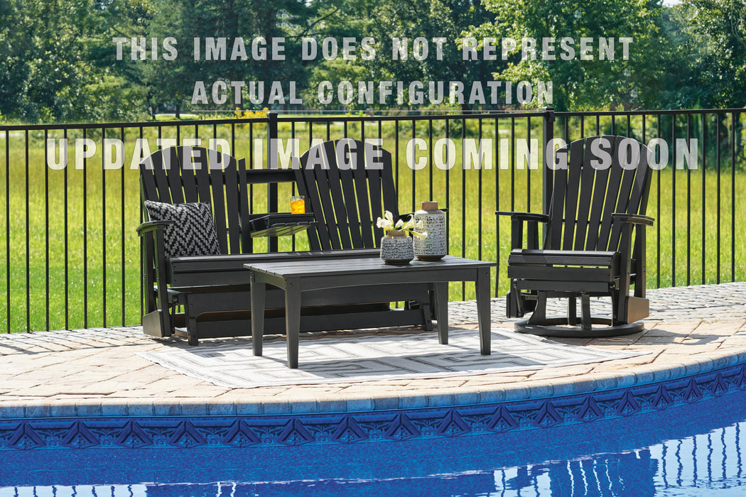 Signature Design Black Glider Loveseat